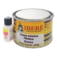 Massa Plástica Ibere Com Catalisador 400g Branca Foto  mini 1