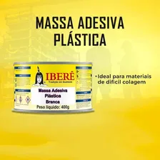Massa Plástica Ibere Com Catalisador 400g Branca Foto mini  3