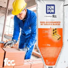 Massa Polimérica Dundun Cola Tijolos Blocos 2un Bisnaga 3kg Foto mini  2