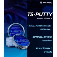 Massa Termica Implastec Ts-putty 50g 12,8 Wmk Foto mini  3