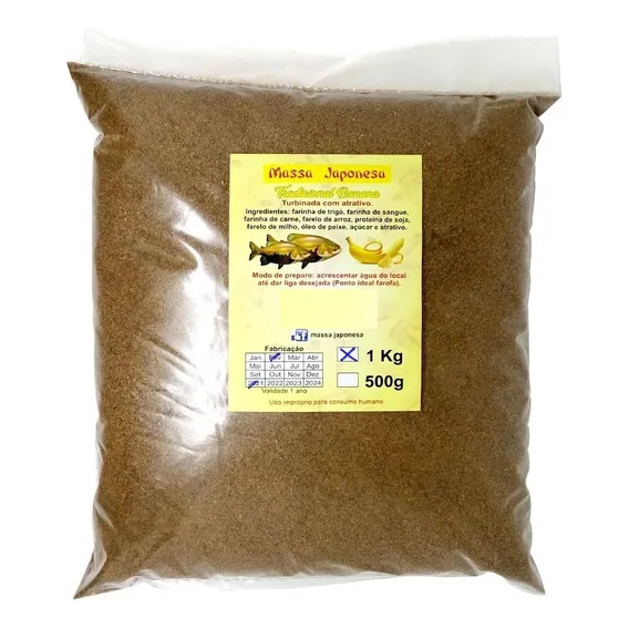 Massa Tradicional Banana 1kg - Massa Japonesa Para Pesca Foto 1