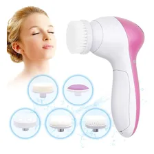 Massageador de beleza 5 em 1 Escova de limpeza facial elétrica 5 em 1 Foto mini  3