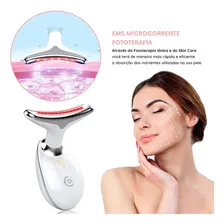 Massageador facial e de pescoço Yolopim Massageador facial de pele Branco Foto mini 4
