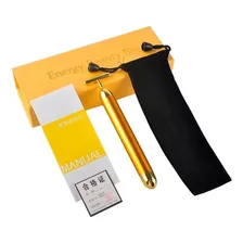 Massageador Facial Elétrico Gold 24k Harmonização Anti-rugas Foto mini 2