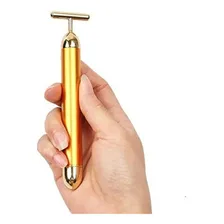 Massageador Facial Elétrico Gold 24k Harmonização Anti-rugas Foto mini 4