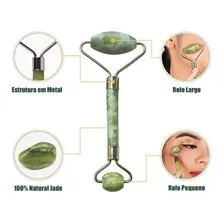 Massageador Facial Pedra Jade Anti Rugas Foto mini  2