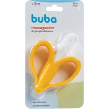 Massageador Gengiva Dedeira Banana Mordedor Escovinha Buba Cor Amarelo Foto mini 2