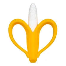 Massageador Gengiva Dedeira Banana Mordedor Escovinha Buba Cor Amarelo Foto mini 1