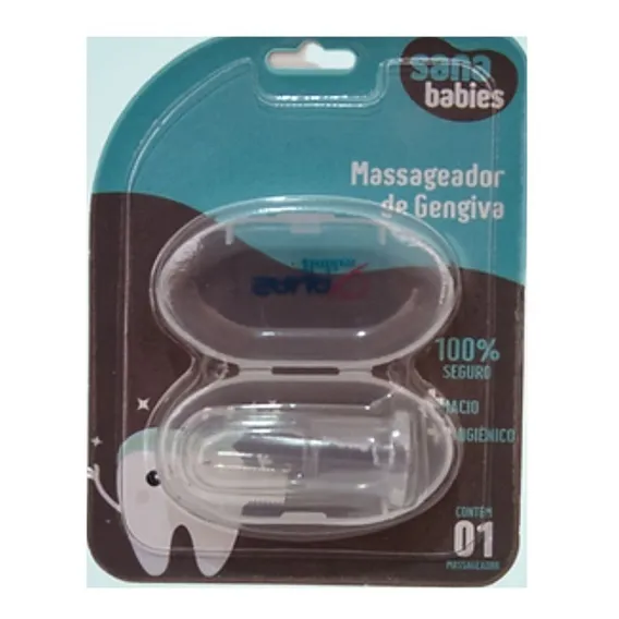 Massageador Gengiva Dedeira C Estojo Silicone Alivio Foto 1