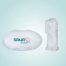 Massageador Gengiva Dedeira C Estojo Silicone Alivio Foto mini  3