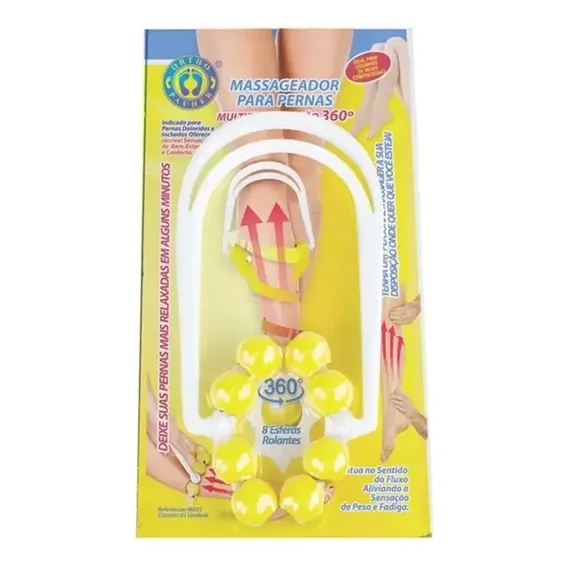 Massageador Para Pernas Multi Esferas Manual Orthopauher Cor Branco Foto 1