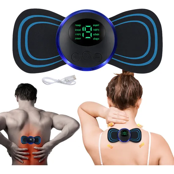 Massageador Portátil Recarregável Elétrico Dores Musculares Foto 1