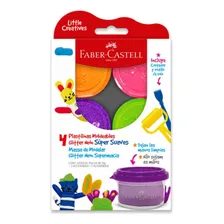 Massinha de brincar Faber-castell Little Creatives X4 Neon Glitter Foto  mini 1