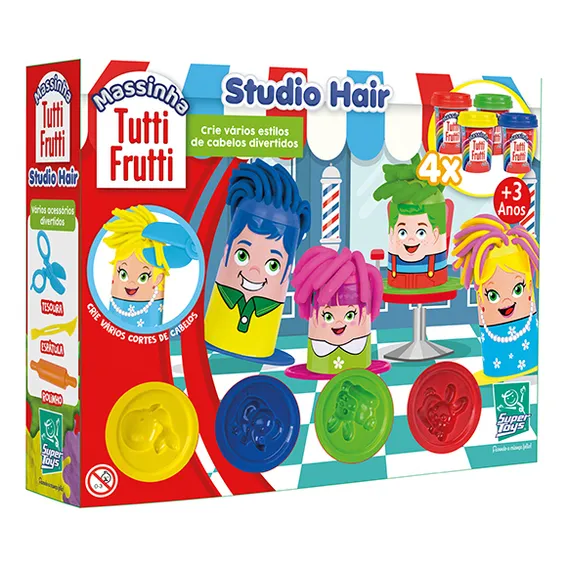 Massinha Modelar Tutti Frutti Cabelo Studio Hair Cor Cores Variadas Foto 1