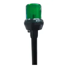 Mastro Alcançado Luz De Navegação Náutica Mastro Preto Com Lente Verde Lancha Barco Veleiro Iate Popa Fundeio Cais Atracação Mastro Náutico Seavix Porta Bandeira Foto mini 4