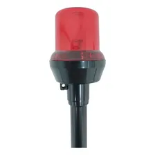Mastro De Luz Popa Mastro Náutico Preto Com Lente Vermelha Lancha Barco Veleiro Iate Embarcações Fundeio Top Cais Popa Mastro Seavix Reforçado Uso Obrigatorio Embarcações Foto mini 4