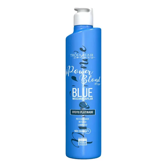 Matizador Magic Power Blond Blue Tr贸ia Hair Platinado 500ml Foto 1