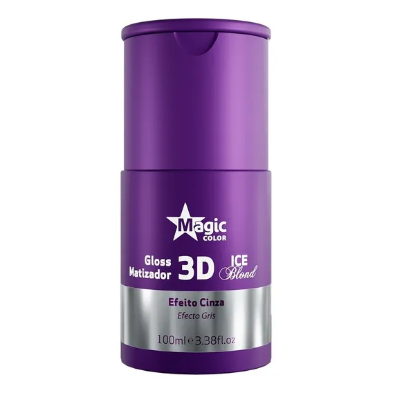 Matizador Magic Profissional Mini Matizador 3D Ice Blond - Efeito Cinza tom efeito cinza x 100mL Foto 1