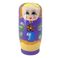 Matrioska Boneca Russa 14 Cm Roxo Foto mini 1