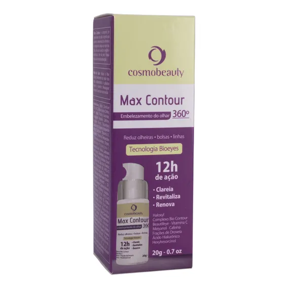 Max Contour Clareador Área Dos Olhos Cosmobeauty 20g Momento de aplicação Dia/Noite Tipo de pele Todo tipo de pele Foto 1