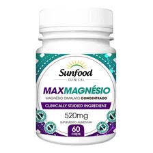 Max Magnesio Dimalato 1100mg 60 Capsulas Sunfood Foto mini  2