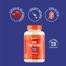 Max Triptofano, 860mg L-triptofano, 60 Cápsulas Gelatinosas, Bigens Foto mini  3