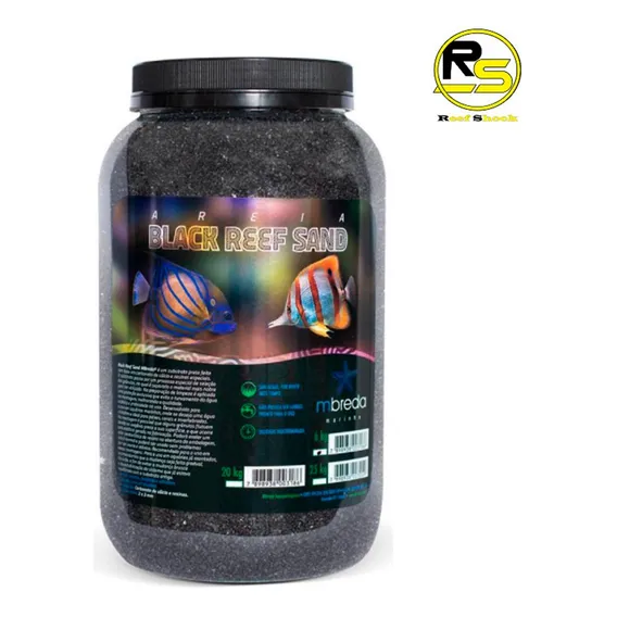 Mbreda Substrato Marinho Preto * Areia Black Reef Sand 6kg Foto 1