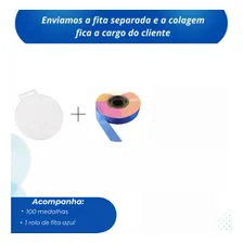 Medalha 5cm Cristal 2mm Fita Azul Foto mini 3