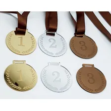 Medalha Campeão Premiação 1 2 E 3 Lugar Espelhada 7 Kits Foto mini 3