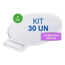 Medalha De AcrÃlico Redonda 3mm Lisa Kit 30 Un 6cm Foto mini 2