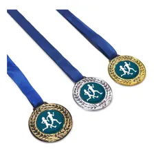 Medalha De Corrida/atletismo P/ Campeonatos Ouro/prata/bronz Foto mini 3