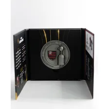 Medalha De Futebol De Metal Milled Brasil Libertadores 2019 Prateado Foto mini 1