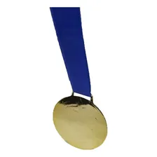 Medalha De Ouro Honra Ao Mérito Espelhada Brilhante C/ Fita Foto mini 4