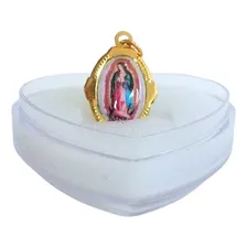 Medalha N Sra De Guadalupe + Caixa Acrílica Coração 2 Unid Foto mini 2