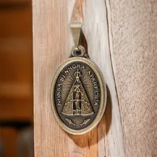 Medalha Pingente Nossa Senhora Aparecida Dourada Foto mini 2