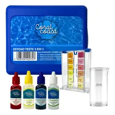 Medidor Cloro Ph Alcalinidade Kit Limpeza E Medição Piscina Foto  mini 1