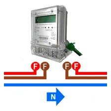 Medidor Consumo De Energia Monofásico Nansen 110v E 220v Fase+Fase Foto mini 3