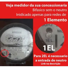 Medidor Consumo De Energia Monofásico Nansen 110v E 220v Fase+Fase Foto mini 4