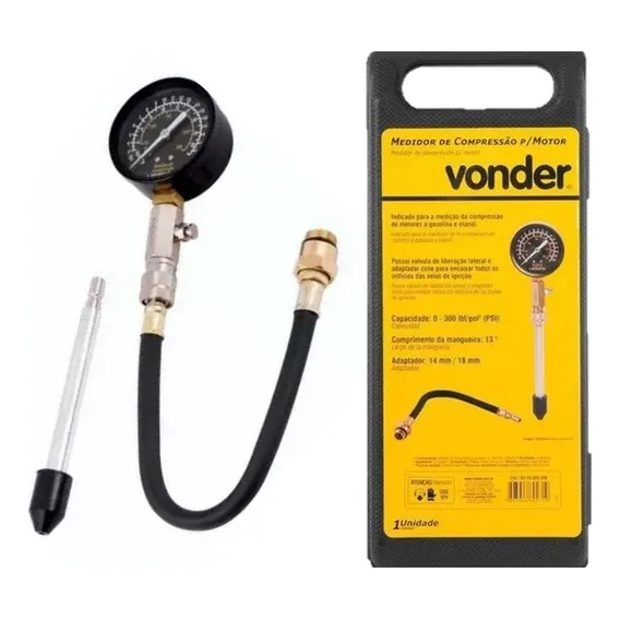 Medidor De Compressão Para Motor 0-300 Psi Vonder Foto 1