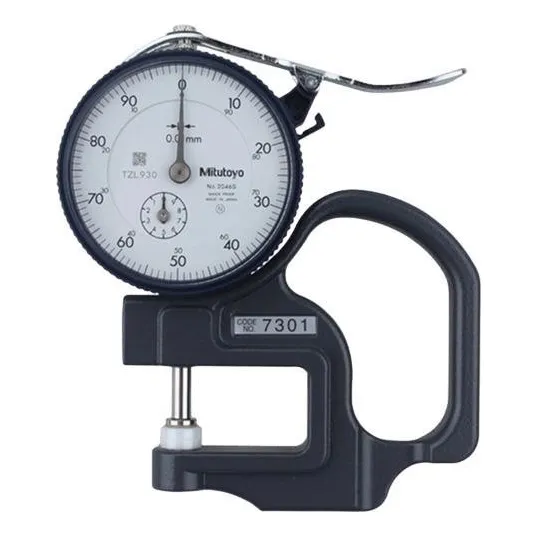 Medidor De Espessura Manual 10mm 0,01mm Com Rel贸gio 7301 Foto 1