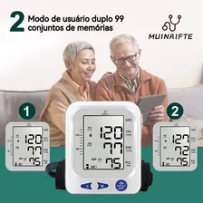 Medidor De Pressao Arterial Medidor Pressao Arterial Aparelho De Pressao Digital Braço Muinaifte Hc10002 Com carregador e tela grande Foto mini 4
