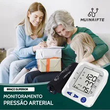 Medidor De Pressao Arterial Medidor Pressao Arterial Aparelho De Pressao Digital Braço Muinaifte Hc10002 Com carregador e tela grande Foto mini  3