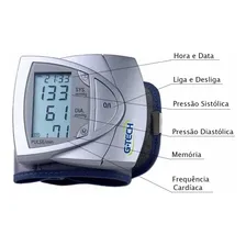 Medidor De Pressão Digital Automático De Pulso Bp3af1 G-tech Foto mini  3