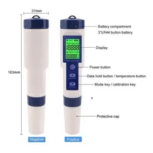 Medidor de temperatura e salinidade Tds Ph Ec Foto mini 2