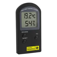 Medidor De Umidade Termo Higr么metro Basic Garden Highpro Cor Preto Foto mini 1