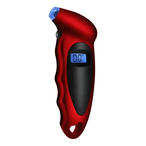 Medidor Digital Calibrador Pressão P/ Pneu Carro Moto E Bike Foto 1