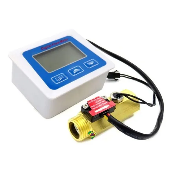 Medidor Digital De Fluxo Vazão E Temperatura - Consumo Dagua Foto 1