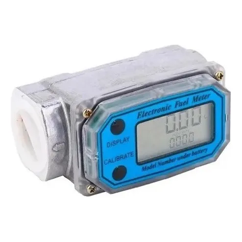 Medidor Fluxo Digital Gasolina Diesel Água Vazão Turbina Foto 1