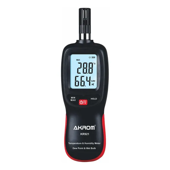 Medidor Temperatura Umidade Ponto Orvalho Bulbo Úmido Kr921 Foto 1