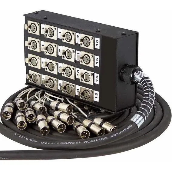 Medusa Com Multicabo 16 Vias Conectores Xlr - 10 Metros Foto 1